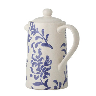 Theepot aardewerk blauw Petunia 800ml van Bloomingville, vanuit een aanvullend productaanzicht