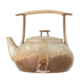 Theepot aardewerk bruin Ikigai van Bloomingville, duidelijk als hoofdfoto afgebeeld