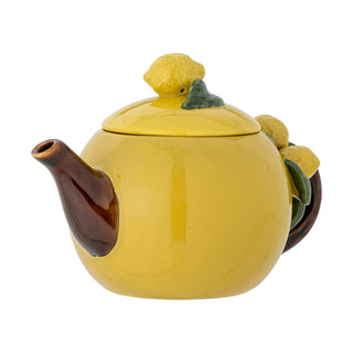 Theepot aardewerk geel Limone 750ml van Bloomingville, vanuit een aanvullend productaanzicht