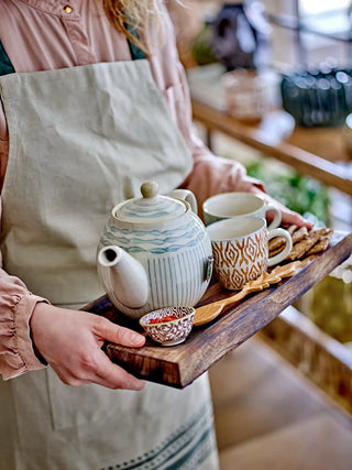 Theepot aardewerk groen Maple 900ml van Bloomingville, toegepast in een sfeervolle interieursetting