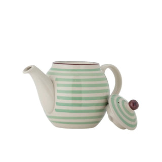 Theepot aardewerk groen Patrizia van Bloomingville, vanuit een aanvullend productaanzicht
