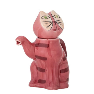 Theepot aardewerk Missy 20cm van Bloomingville, van bovenaf met vorm en indeling zichtbaar