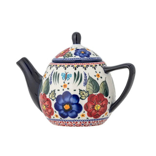 Theepot aardewerk rood Florist 900ml van Bloomingville, vanuit een aanvullend productaanzicht