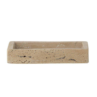 Travertine dienblad Majsa naturel 15cm van Bloomingville, duidelijk als hoofdfoto afgebeeld