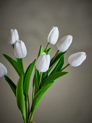 Tulpenboeket wit van Bloomingville, in een gestileerde detailopstelling