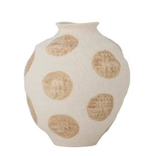 Vaas aardewerk beige Byron 20cm van Bloomingville, duidelijk als hoofdfoto afgebeeld