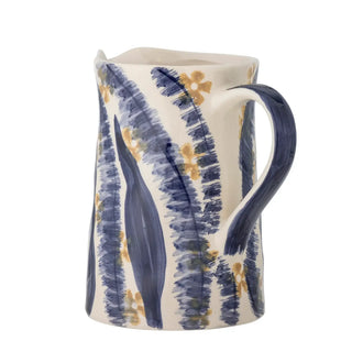 Vaas aardewerk blauw Anuuk 21cm van Bloomingville, vanuit een aanvullend productaanzicht