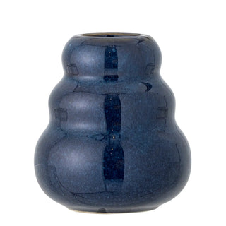 Vaas aardewerk blauw Faramir 9cm van Bloomingville, duidelijk als hoofdfoto afgebeeld
