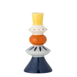 Vaas aardewerk blauw Kairi 21cm van Bloomingville, duidelijk als hoofdfoto afgebeeld