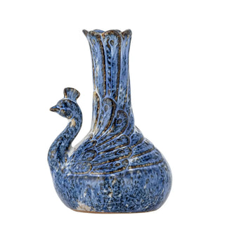 Vaas aardewerk blauw Kali 16cm van Bloomingville, duidelijk als hoofdfoto afgebeeld
