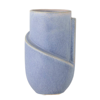 Vaas aardewerk blauw Norbert 18cm van Bloomingville, duidelijk als hoofdfoto afgebeeld