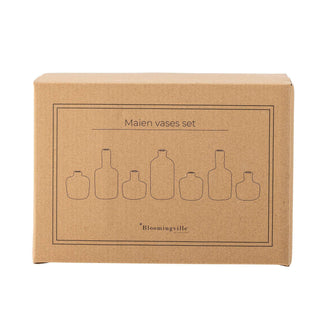 Vaas aardewerk bruin Maien - set van 7 van Bloomingville, vanuit een aanvullend productaanzicht