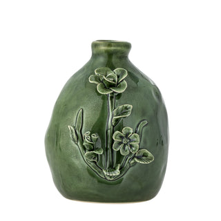 Vaas aardewerk groen Ramia Ø10×13,5 cm van Bloomingville, duidelijk als hoofdfoto afgebeeld