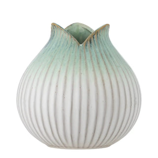 Vaas aardewerk groen skylar 19cm van Bloomingville, duidelijk als hoofdfoto afgebeeld