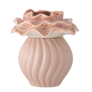 Vaas aardewerk rose Petalia 17cm van Bloomingville, duidelijk als hoofdfoto afgebeeld