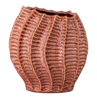 Vaas aardewerk roze Callon 20cm van Bloomingville, vanuit een aanvullend productaanzicht