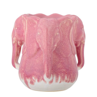 Vaas aardewerk roze Pontus 15cm van Bloomingville, vanuit een aanvullend productaanzicht
