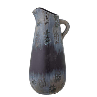 Vaas aardewerk zwart Khumo 37cm van Bloomingville, met aandacht voor materiaal en afwerking