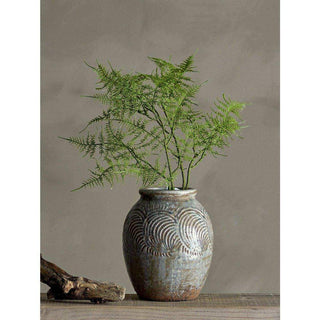 Vase Damian grün 22cm - Het Adres