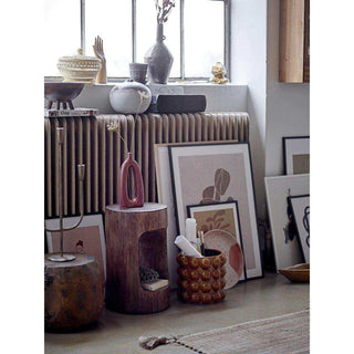 Vaas Elze bruin 12cm van Bloomingville, van dichtbij met materiaal en afwerking zichtbaar
