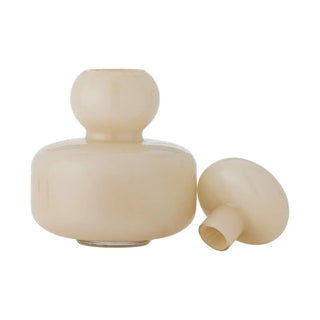 Vaas glas beige Cynthia 21cm van Bloomingville, duidelijk als hoofdfoto afgebeeld