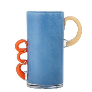 Vaas glas blauw Carlie 25cm van Bloomingville, duidelijk als hoofdfoto afgebeeld