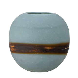 Vaas glas blauw Melike 20cm van Bloomingville, duidelijk als hoofdfoto afgebeeld