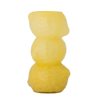 Vaas glas geel Limone 27cm van Bloomingville, duidelijk als hoofdfoto afgebeeld