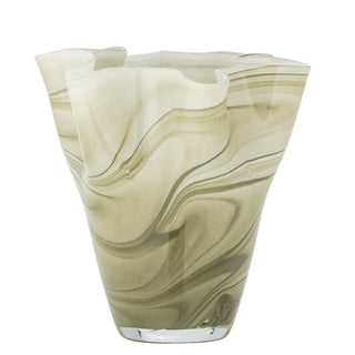 Vaas glas groen Toryn 24cm van Bloomingville, vanuit een aanvullend productaanzicht