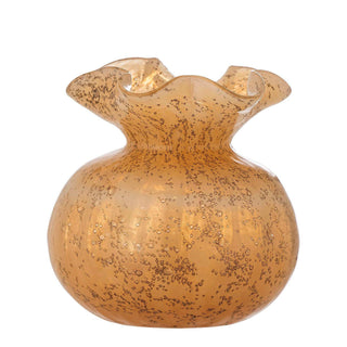 Vaas glas oranje Thebe 12cm van Bloomingville, duidelijk als hoofdfoto afgebeeld