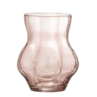 Vaas glas roze Tava 20cm van Bloomingville, duidelijk als hoofdfoto afgebeeld