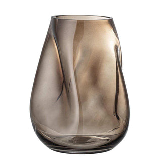 Jarrón Ingolf vidrio marrón 26cm - Het Adres