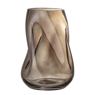 Jarrón Ingolf vidrio marrón 26cm - Het Adres