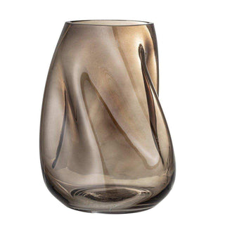 Jarrón Ingolf vidrio marrón 26cm - Het Adres