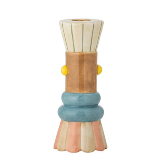 Vaas keramiek multi Minio 17cm van Bloomingville, van bovenaf met vorm en indeling zichtbaar
