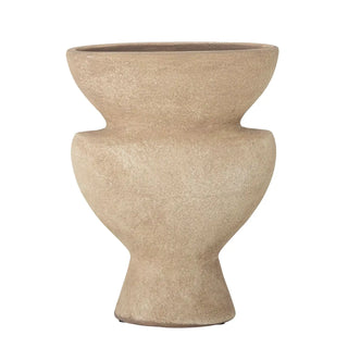 Vaas terracotta beige Cristel 19cm van Bloomingville, duidelijk als hoofdfoto afgebeeld