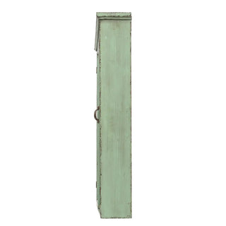 Vitrinekast vurenhout groen Hazem 122cm van Bloomingville, van bovenaf met vorm en indeling zichtbaar