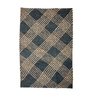 Vloerkleed jute zwart 150x245cm van Bloomingville, duidelijk als hoofdfoto afgebeeld