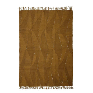 Vloerkleed wol bruin Zola 140x200cm van Bloomingville, duidelijk als hoofdfoto afgebeeld