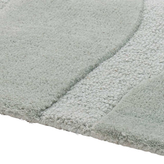 Vloerkleed wol groen Darlington 130x200cm van Bloomingville, vanuit een aanvullend productaanzicht