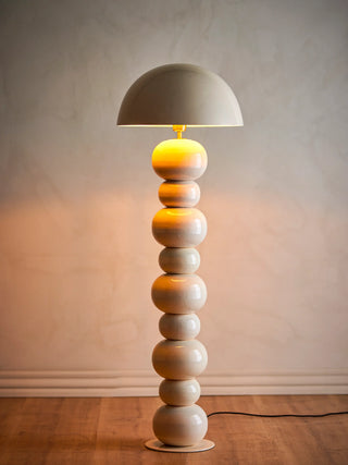 Vloerlamp metaal naturel Cressida Ø46×137 cm van Bloomingville, in een gestileerde detailopstelling