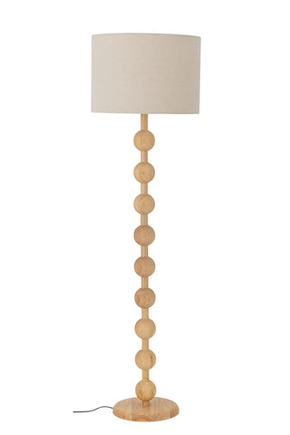 Vloerlamp rubberwood nature Giacoma 154cm van Bloomingville, duidelijk als hoofdfoto afgebeeld