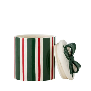 Voorraadpot aardewerk groen Marnia 16cm van Bloomingville, vanuit een aanvullend productaanzicht