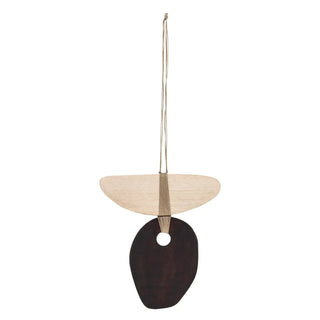 Wanddecoratie eikenhout Yoki 30cm van Bloomingville, duidelijk als hoofdfoto afgebeeld