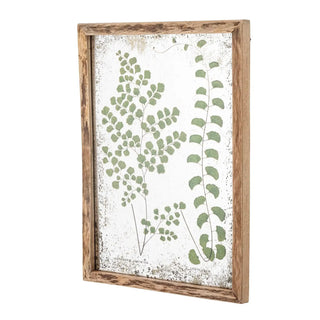 Wanddecoratie grenenhout naturel Tipper 34x46cm van Bloomingville, schuin bekeken met vorm en afwerking zichtbaar