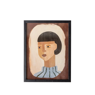 Wanddecoratie hout bruin Amanda 32x42cm van Bloomingville, duidelijk als hoofdfoto afgebeeld