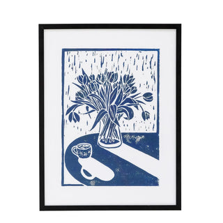 Wanddecoratie hout zwart Tulips 32x42cm van Bloomingville, duidelijk als hoofdfoto afgebeeld