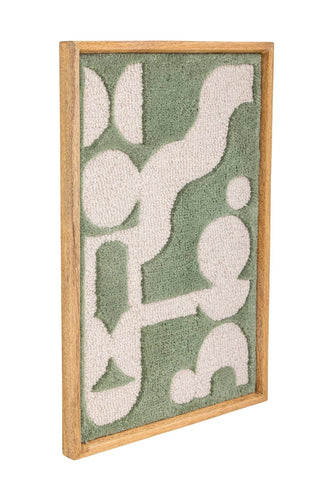 Wanddecoratie wol groen Longton van Bloomingville, duidelijk als hoofdfoto afgebeeld