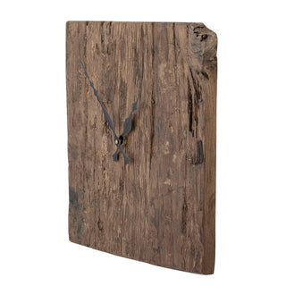 Wandklok hergebruikt hout bruin Sarai 30cm van Bloomingville, duidelijk als hoofdfoto afgebeeld