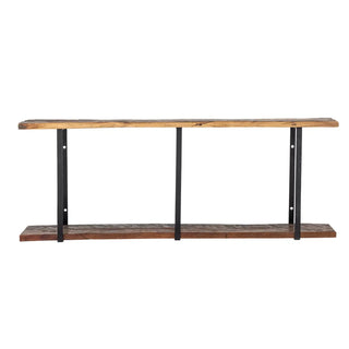 Wandplank gerecycled hout bruin Tallymay 140cm van Bloomingville, vanuit een aanvullend productaanzicht